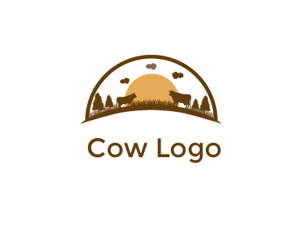 organic farm logo design