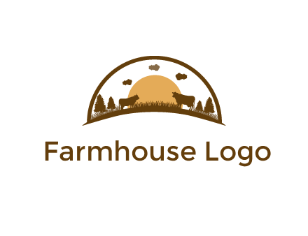 organic farm logo design