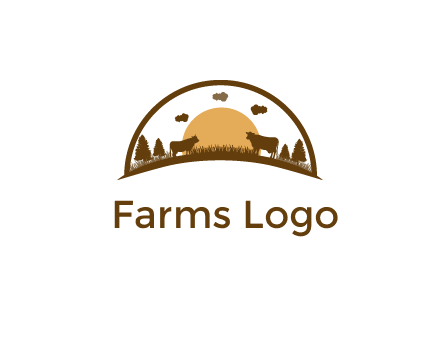 organic farm logo design