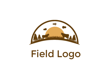 organic farm logo design