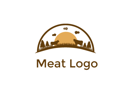 organic farm logo design