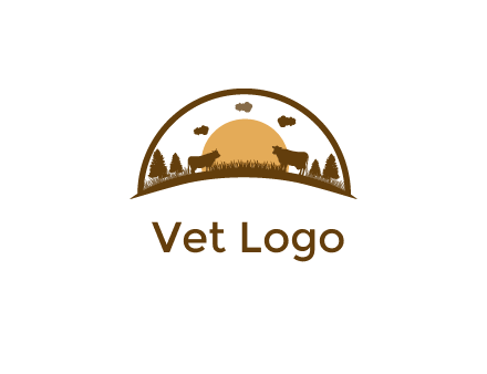 organic farm logo design