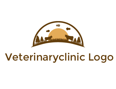 organic farm logo design