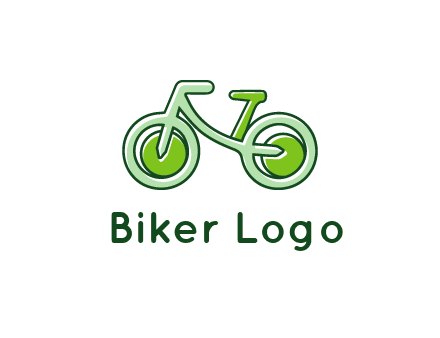 green bicycle icon