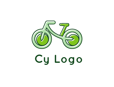 green bicycle icon