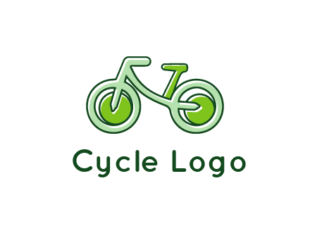 green bicycle icon