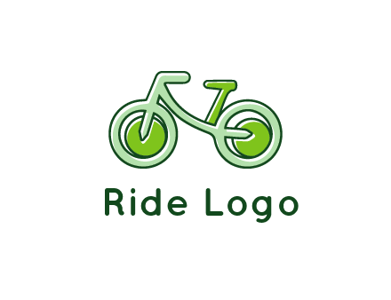 green bicycle icon