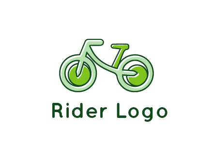 green bicycle icon