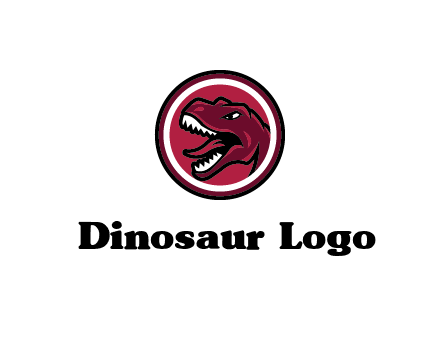 Tyrannosaurus rex or dinosaur logo