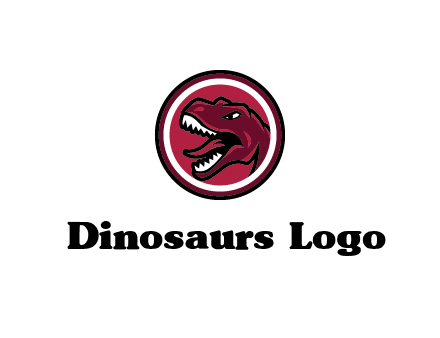 Tyrannosaurus rex or dinosaur logo