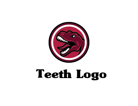 Tyrannosaurus rex or dinosaur logo