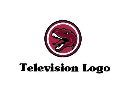 Tyrannosaurus rex or dinosaur logo