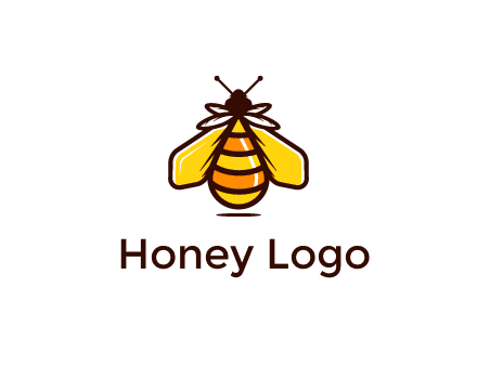 upright honeybee illustration