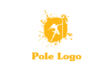 pole dance inside color splash logo