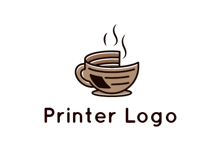 Printed mug Logo Design