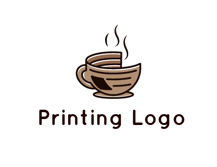 Printed mug Logo Design