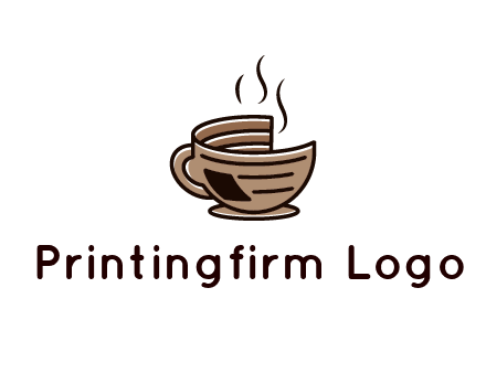 Printed mug Logo Design