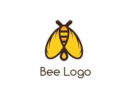 honeybee icon with large wings