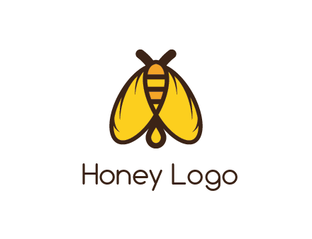 honeybee icon with large wings