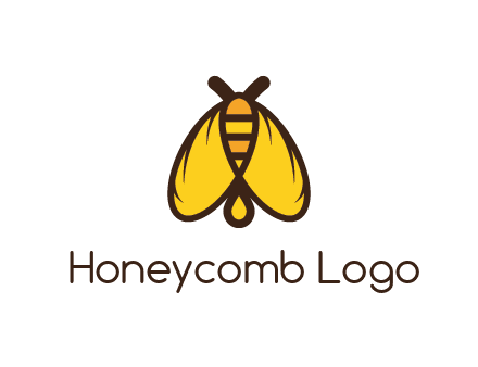 honeybee icon with large wings