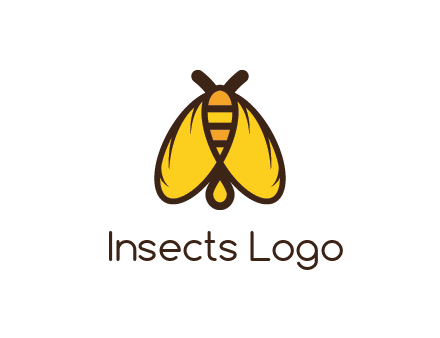 honeybee icon with large wings