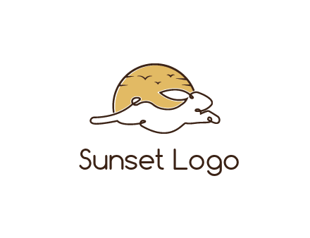 rabbit and sun pet logos