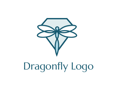 diamond behind dragonfly