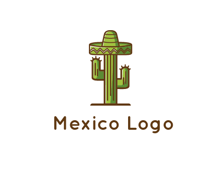 cactus wearing Mexican hat