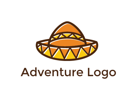 abstract polygonal Mexican hat