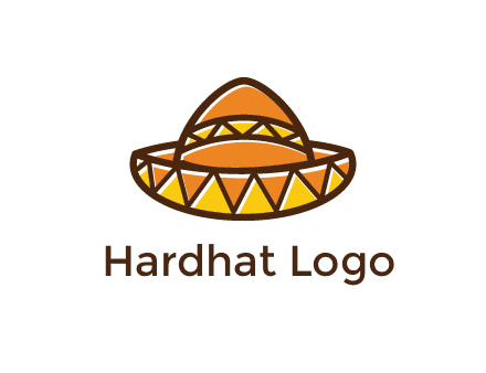 abstract polygonal Mexican hat