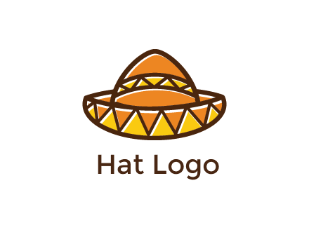 abstract polygonal Mexican hat