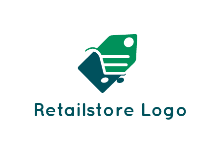 negative spacing shopping cart in tag