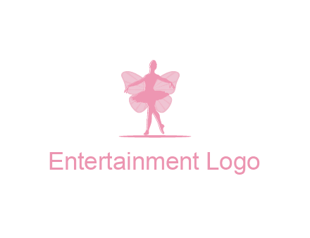 ballerina dancing with fairy wings