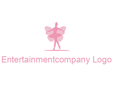 ballerina dancing with fairy wings