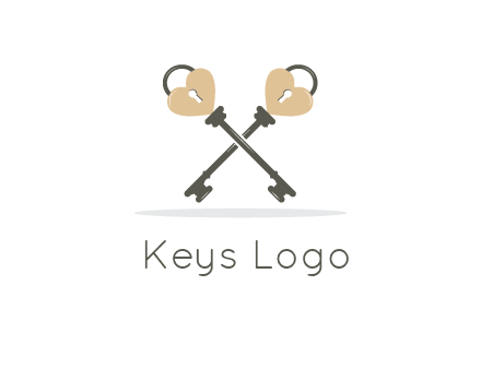 keys with heart shape locks 