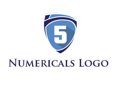 number 5 on shield logo