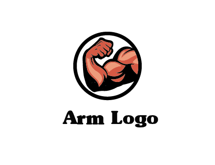 flexing biceps in circle