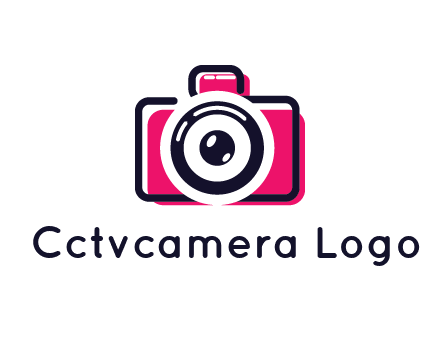 line art camera with glitch effect