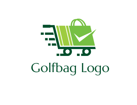 shopping cart with negative spacing check in shopping bag