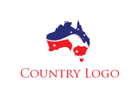 negative spacing kangaroo in Australian continent