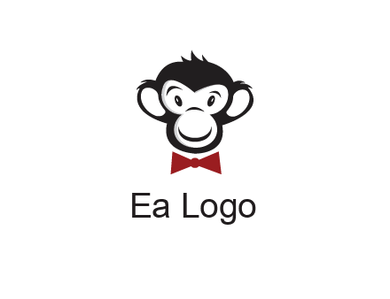 monkey wearing bow tie