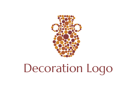 Dotted vase logo