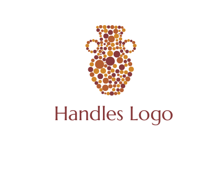 Dotted vase logo