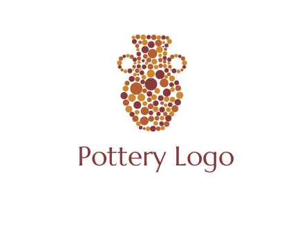 Dotted vase logo