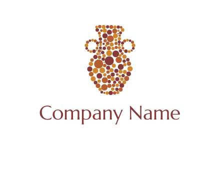 Dotted vase logo