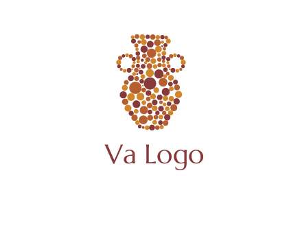 Dotted vase logo