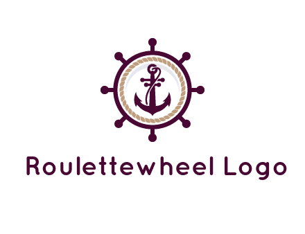 ship anchor in ship wheel