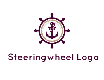 ship anchor in ship wheel