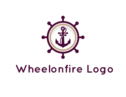 ship anchor in ship wheel