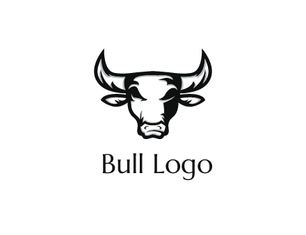 abstract bull face